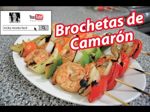 BROCHETAS DE CAMARÓN | Vicky Receta Facil