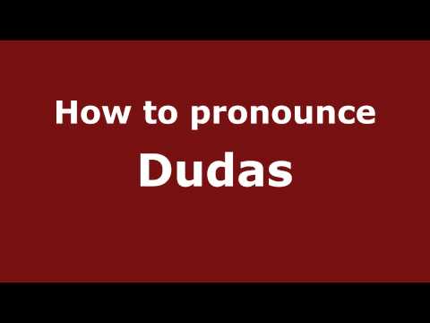 How to Pronounce Dudas - PronounceNames.com