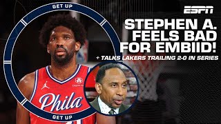 Stephen A. feels bad for Joel Embiid & believes Lakers are DONE in series vs. Nuggets 👀 | Get Up