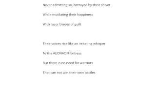 Septic Flesh   Razor Blades Of Guilt Şarkı Sözü