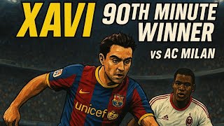 Xavi 90' Header — Last-Minute Winner vs AC Milan! 😱 | Champions League (PES 2013)