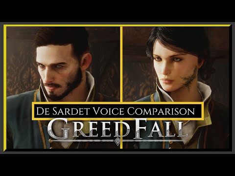 Greedfall - De Sardet Voice Comparison - Focus Home Interactive - 2019/2021