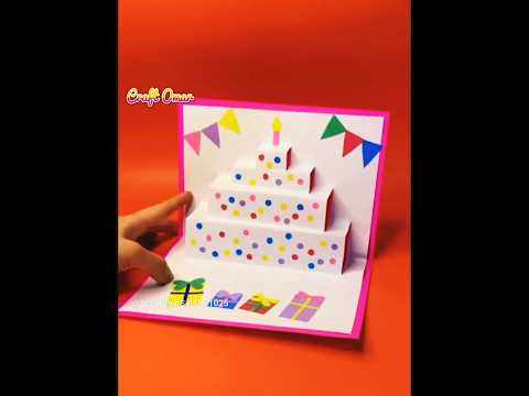 Linda tarjeta de cumpleaños #manualidades #diy #craft