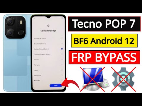 Tecno Pop 7 (BF6) FRP Bypass Without PC | Share Article Not Working | Phone Apps Not Open 2026