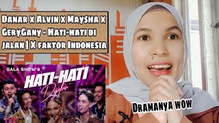 Download lagu DANAR X ALVIN X MAYSHA X GERYGANY - HATI-HATI DI JALAN (TULUS) X FACTOR INDONESIA 2021 | Reaction mp3