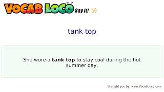 Video thumbnail for tank top