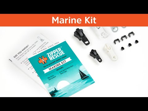Zipper Repair Marine Kit - For wetsuits, lifejackets, boat covers, etc - See what's inside the kit!