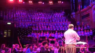 Oxfordshire Massed Ensemble, Royal Albert Hall, final verse from pt II 'Oxonia' (2011, John Traill)