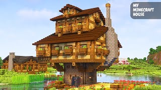 Minecraft: How to build a simple oak base | Tutorial