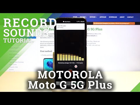 How to Record Sounds on MOTOROLA Moto G 5G Plus – Use Sound Recorder