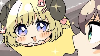 わための可愛さに悶絶するまつり【手描き】【夏色まつり/角巻わため/ホロライブ/切り抜き/hololive】