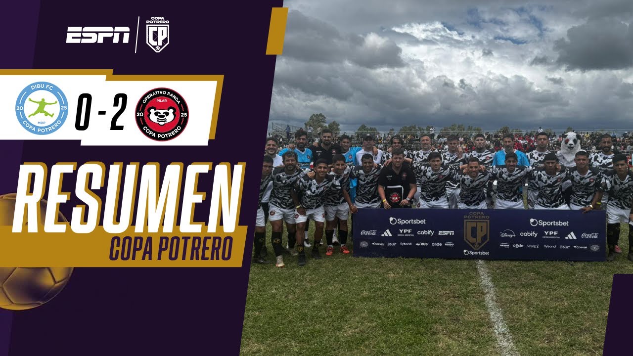 OPERATIVO PANDA PILAR VOLVIÓ A SUMAR DE 3 AL DERROTAR A DIBU FC | RESUMEN | COPA POTRERO 2025