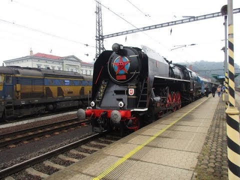 Císařský vlak 2017- odjezd 475 179 z Děčína
