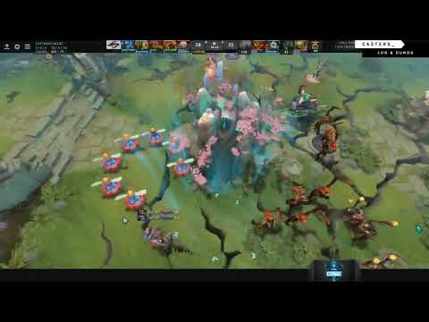 Epic casting of Secret vs Fnatic (echo slamma jamma-New chat wheel)