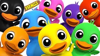 Learn Colors With Ducks Learning colors song for Kids by Farmees Mp4 3GP & Mp3