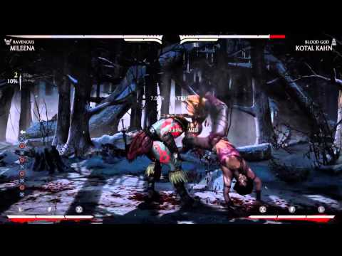 MKX Mileena 34% combo perfect timing!!!