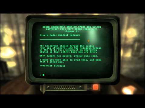 Fallout New Vegas Dead Money Heist of the Centuries part 5 of 7 Central Vault Terminal