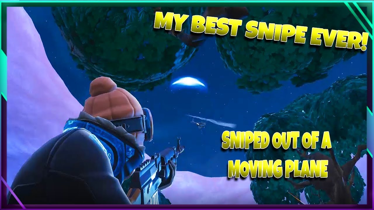 SNIPED OUT OF A PLANE! | MY BEST SNIPE EVER| FORTNITE HIGHLIGHTS - YouTube