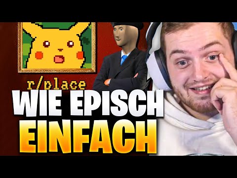 😍😱LEGENDÄRE R/PLACE ZUSAMMENFASSUNG von JULES REAKTION | Trymacs Stream Highlights