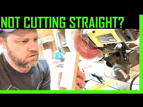 Ryobi Miter Saw Not Cutting Straight - Miter Saw Calibration - Ryobi miter saw 7 1/4
