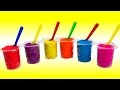 Play Doh Surprise Color Yogurt cups colored with Disney, Angry Birds, Mickey Mouse, Dora