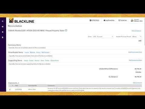 How to Perform an Account Reconciliation in BlackLine