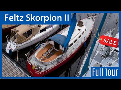 Feltz Skorpion II zu verkaufen - Rundgang durch die Segelyacht (VERKAUFT)