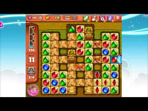 Diamond Digger Saga Level 644 (no boosters or extra moves)