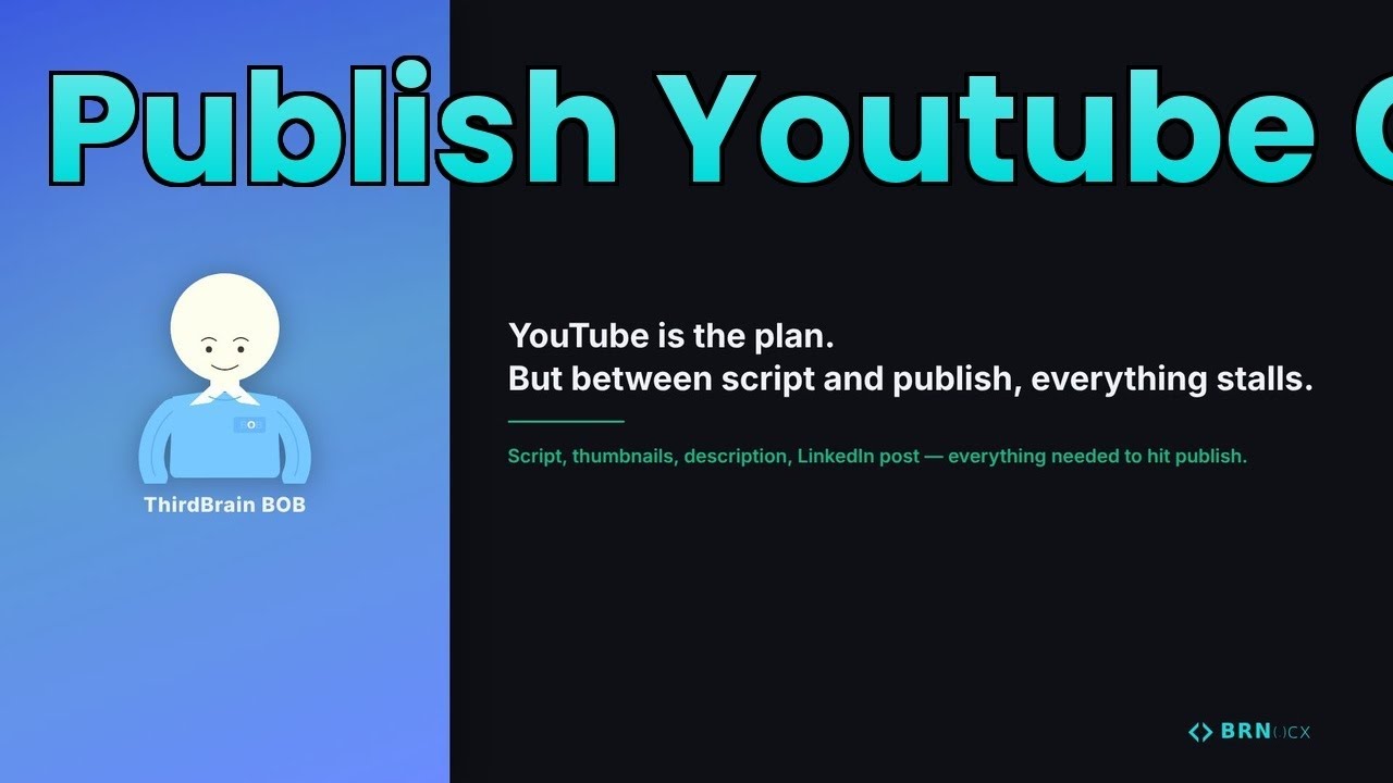 YouTube is the plan.