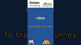 reisen (to travel) | German language vocabulary