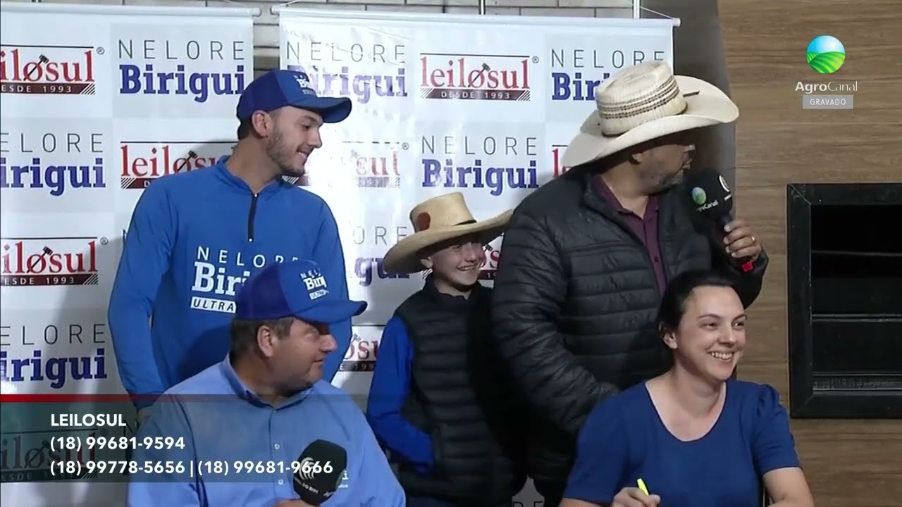 Nelore Birigui homenageia colaboradores em participação ao vivo