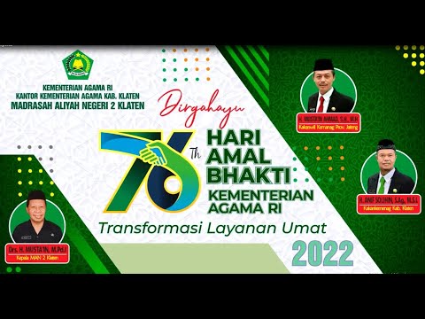 Dirgahayu HUB ke 76 Kementerian Agama RI Tahun 2022