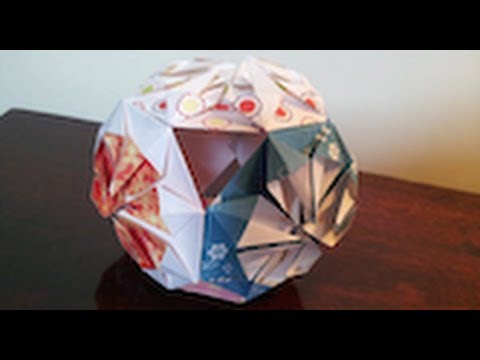Origami Kusudama Chrysanthemum Flower