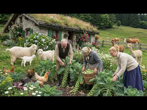 A Peaceful Life In The Countryside Life - This Is A Great Way Harvest Brussels Sprouts - Farm Fresh