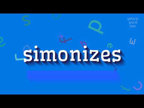 SIMONIZES - HOW TO PRONOUNCE SIMONIZES? #simonizes
