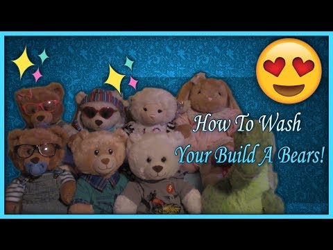 How I Wash My Build-A-Bears|Build-A-Bear Adventures!