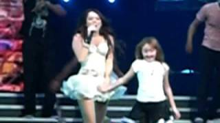 Hoedown Throwdown- Miley Cyrus &amp; Noah Cyrus - Dec. 2. 2009. American Airlines Arena.