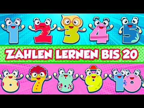 Zählen Lernen von 1 bis 20 ♫ Zahlenlied | Lolo&Frenchy Kinderlieder