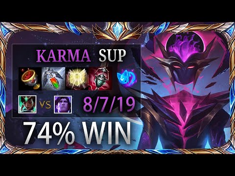 74%WIN Karma Sup vs Taric - EUNE Challenger Patch 10.15