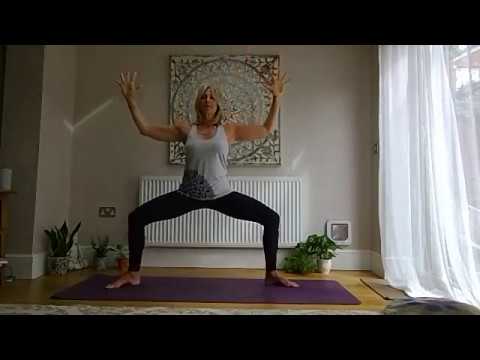 Moon Salutation yoga sequence with Yvonne