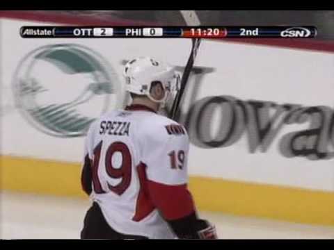 Spezza goal @ Flyers (02/12/09)
