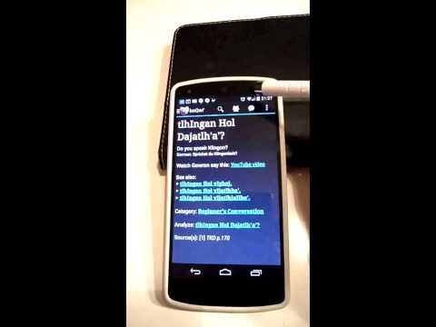 Klingon TTS add-on for boQwI' Video