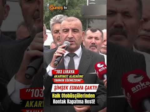 Mehmet Şimşek'e Tepki: "Şimşek Esnafa Çaktı!" #halkotobüsü #zamtepkisi #kontakkapatma #mehmetşimşek