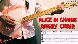 Alice In Chains Angry Chair Guitar Lesson with Chords TAB and Solo Tutorial AIC