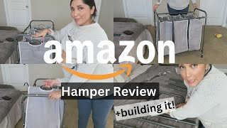 Amazon Hamper Review + watch me build it! (STORAGE MANIAC 3 Section Laundry Sorter)
