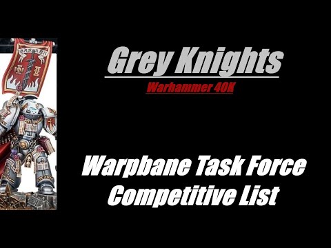 Grey Knights Warpbane 2000 Point Codex List Warhammer 40K 10th Edition