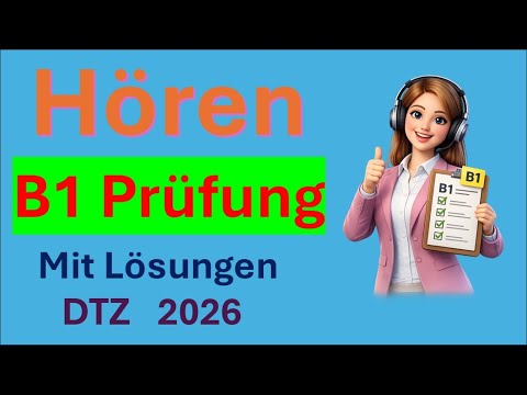 G.A.S.T DTZ Exam B1, Listening 1-4, Exam B1 NEW 2026