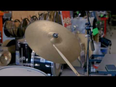 1970s Zildjian 16" A Hollow Logo Crash Cymbal 1166g image 9