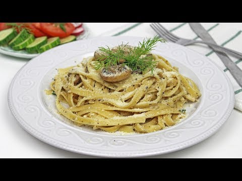 How to Make Fettuccine Alfredo | Creamy Mushroom Fettuccine Recipe