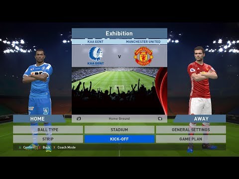 KAA Gent vs Manchester United, Ghelamco Arena, PES 2016, PRO EVOLUTION SOCCER 2016, Konami